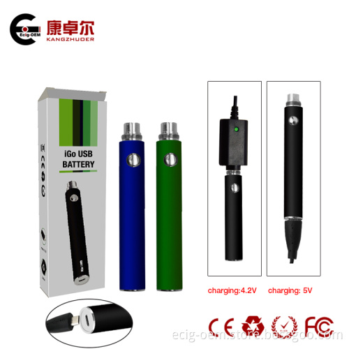 USB Passthrough Battery Variable Voltage E Cigarette Starter Kit